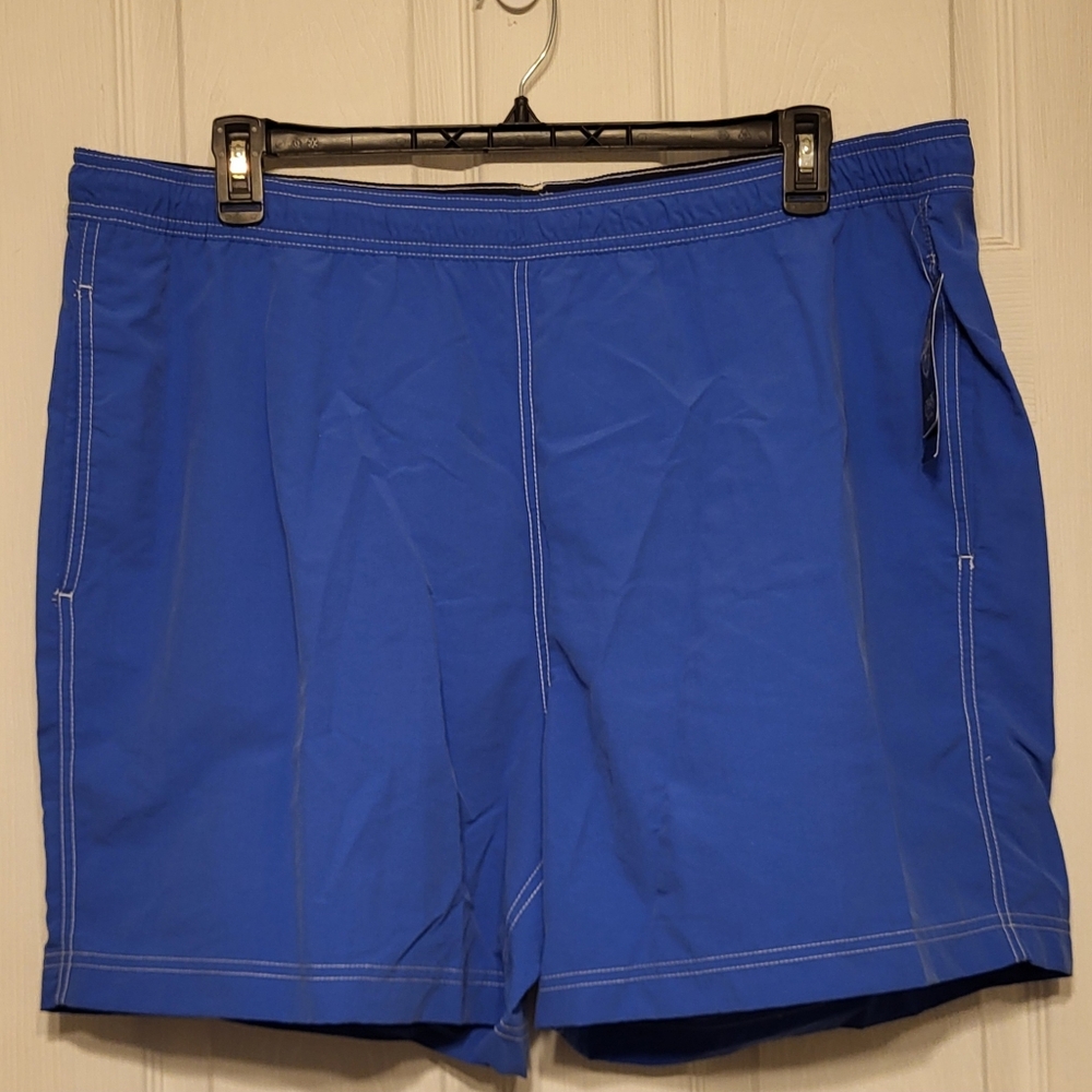 Chaps mens swim trunks/ Short Beach 2XL blue